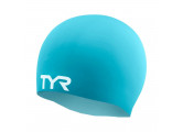 Шапочка для плавания TYR Wrinkle Free Silicone Cap LCS-441 голубой