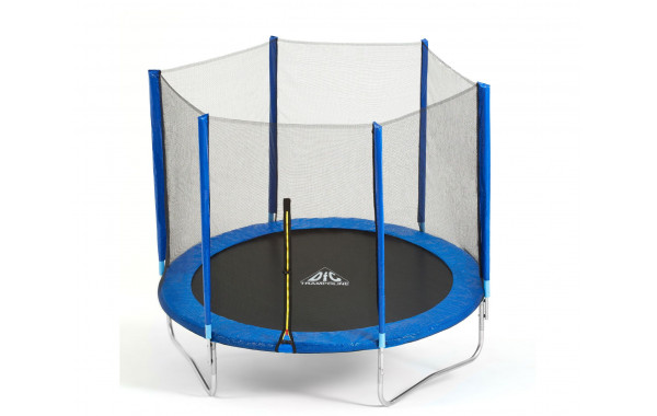 Батут DFC Trampoline Fitness 8ft наружн.сетка (244см) 8FT-TR-B синий 600_380