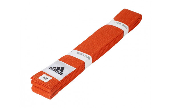 Пояс для единоборств Adidas Club 260см adiB220 оранжевый 600_380