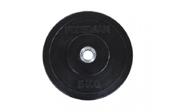 Диск бампированный обрезиненный Foreman D50 мм 2,5 кг FM/BM-2,5 черный 600_380