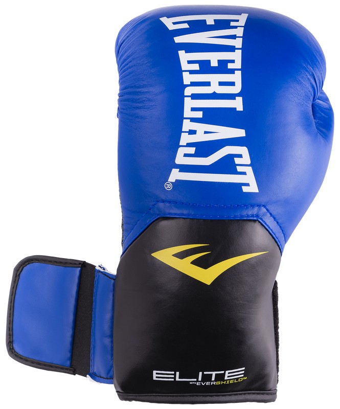 Перчатки боксерские Everlast Elite ProStyle P00001242, 12oz, к/з, синий 665_800