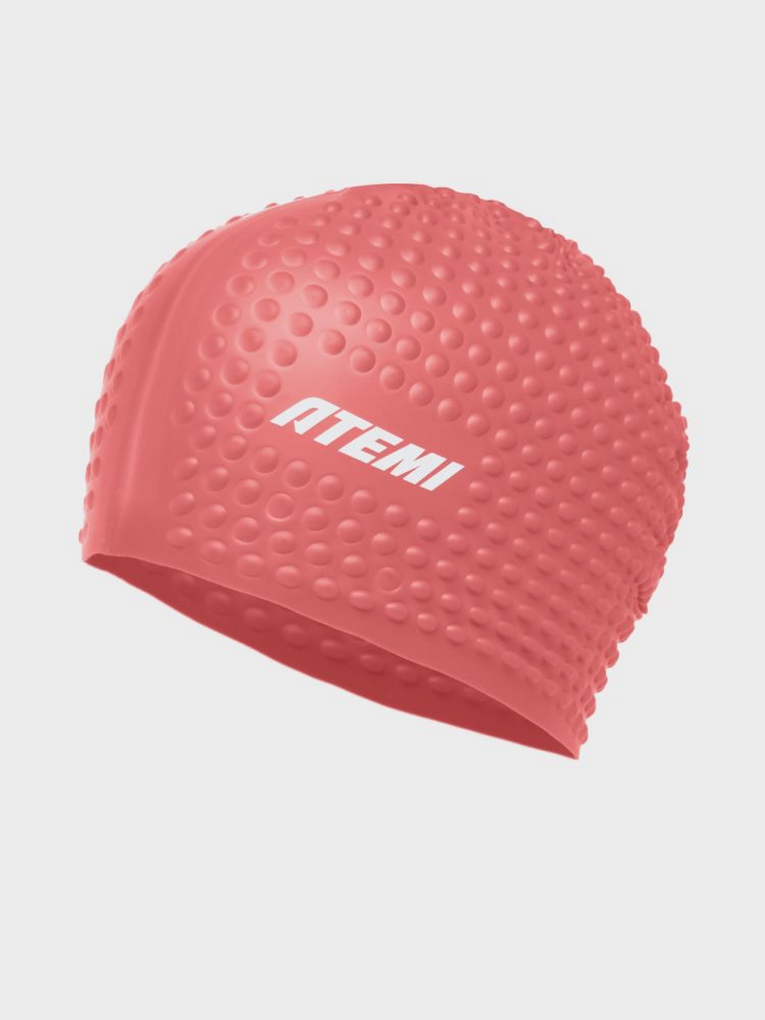 Шапочка для плавания Atemi bubble cap Bright red FBC1R красный 1500_2000