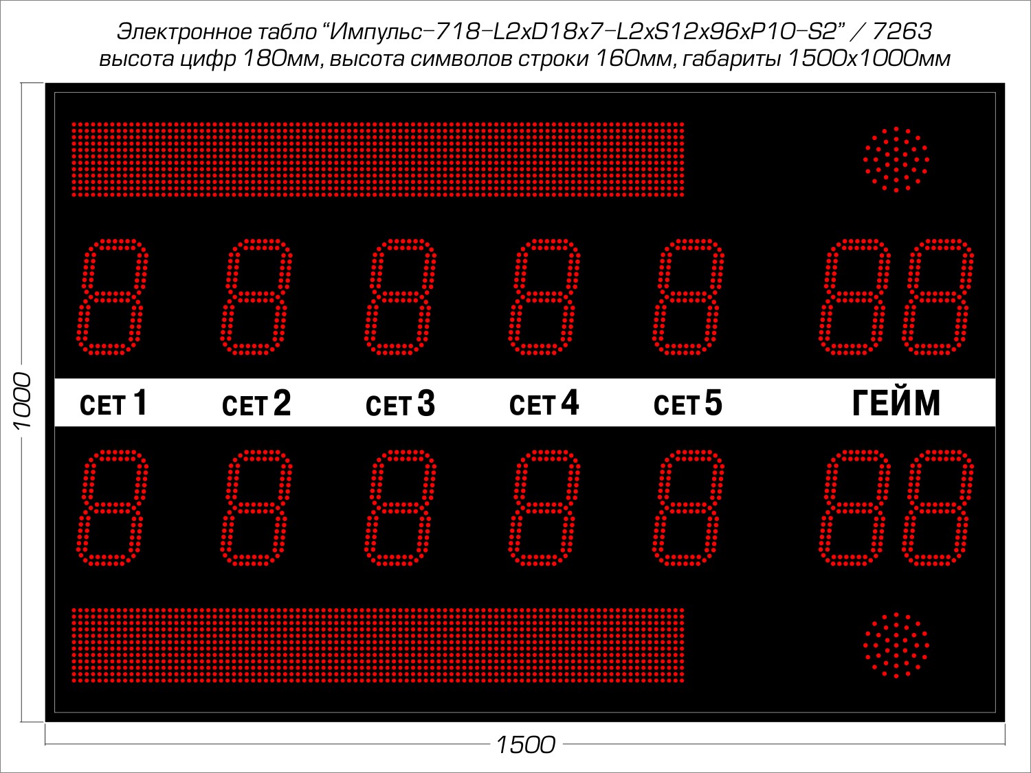 Табло для тенниса Импульс 718-L2xD18x7-L2xS12x96xP10-S2 1500_1126