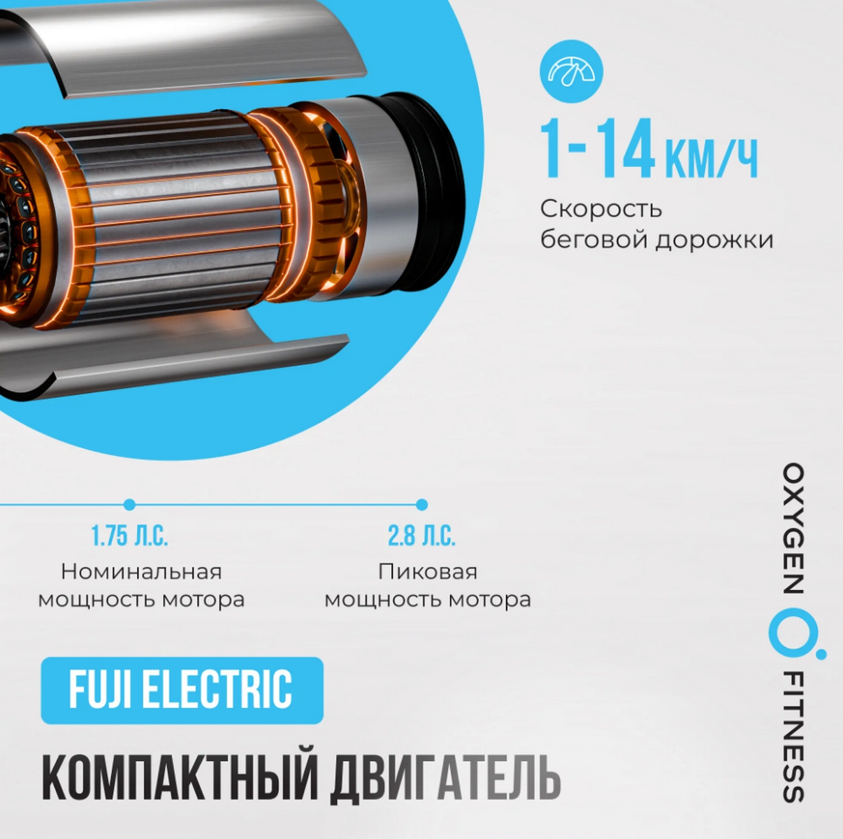 Беговая дорожка домашняя Oxygen Fitness SCANDIUM_A 1206_1200