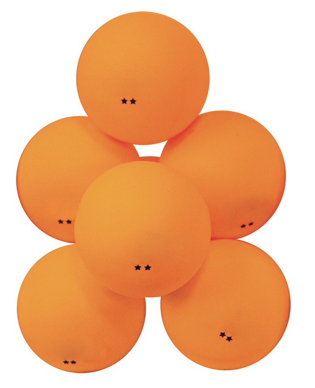 Мячи для настольного тенниса Atemi 2*, пластик, 40+, оранж., 6 шт., ATB201 650_800