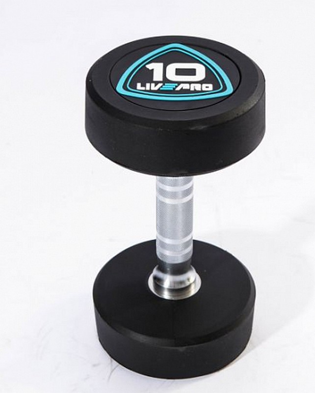 Гантели в уретане 10 кг Live Pro Studio Dumbbells LP8075-10 642_800