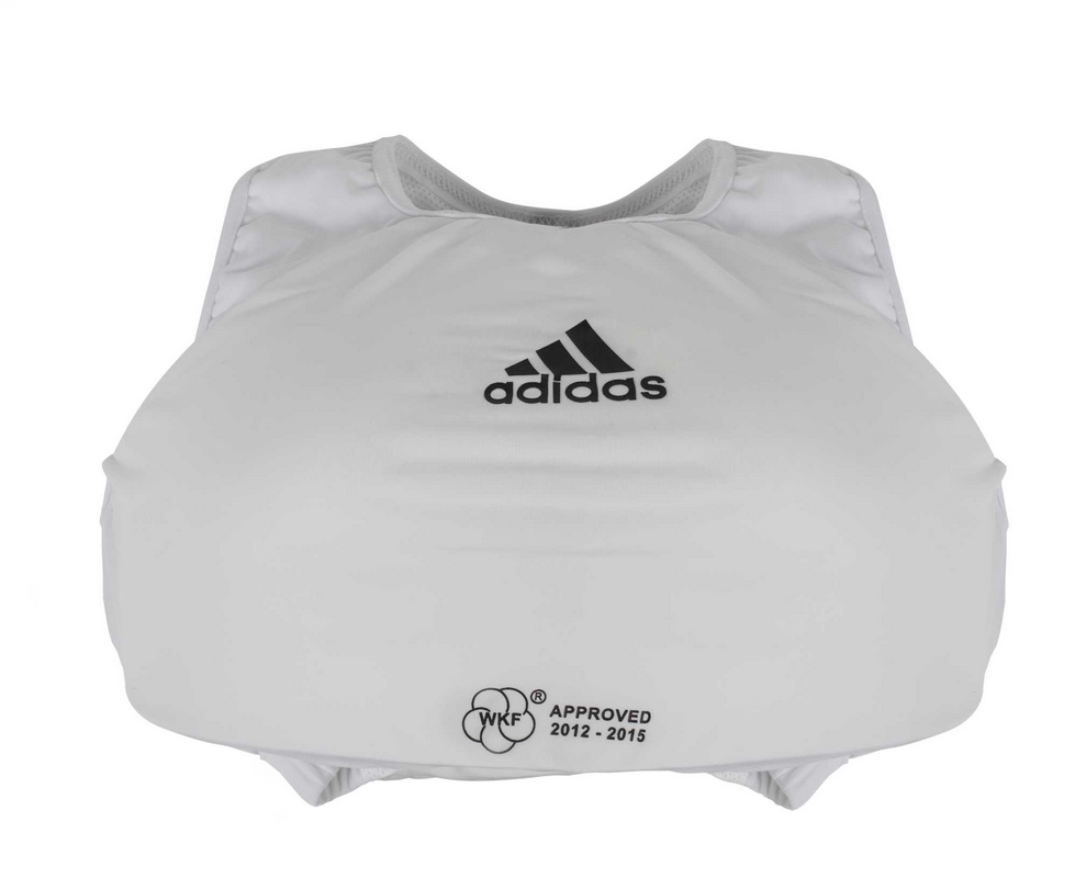 Защита груди женская Adidas WKF Lady Protector белая 666.14 979_800