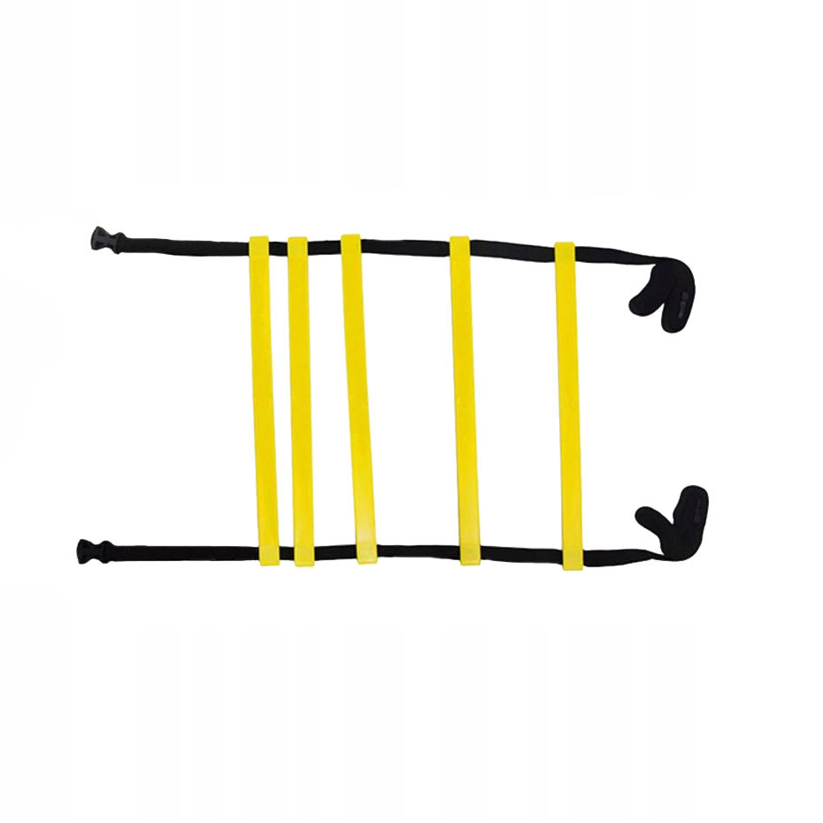 Лестница для тренировок ЛК-2, дл. 2 м, шир. 51 см, пластик, полиэстер, желт-черный 930_930