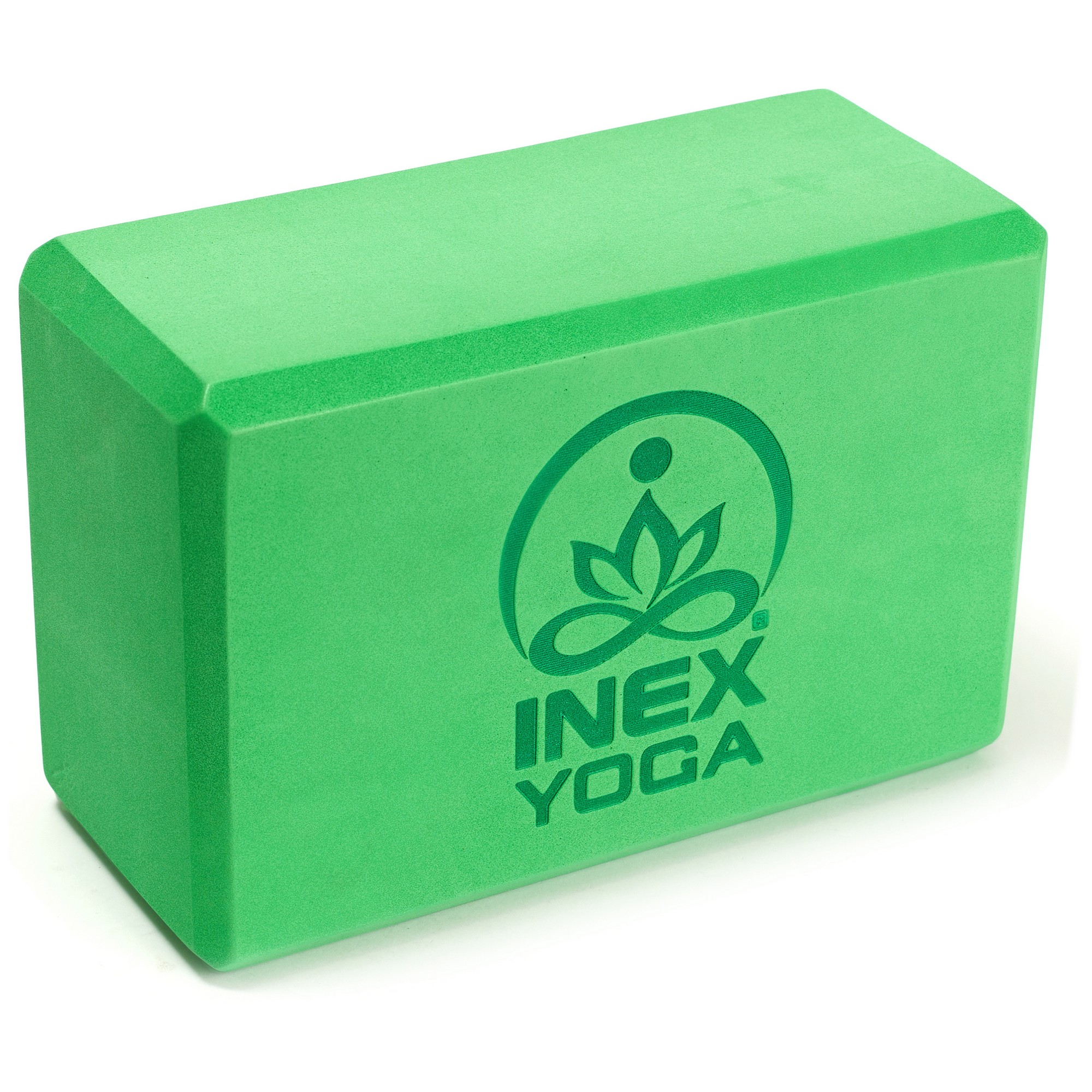 Блок для йоги 23x15x10см Inex Yoga Block EVA 4" YGBK-GG зеленый 2000_2000