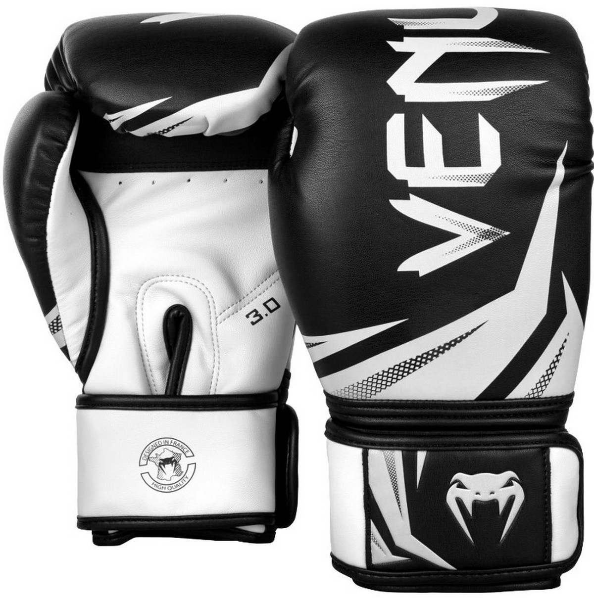 Перчатки Venum Challenger 3.0 03525-108-8oz черный\белый 1200_1209
