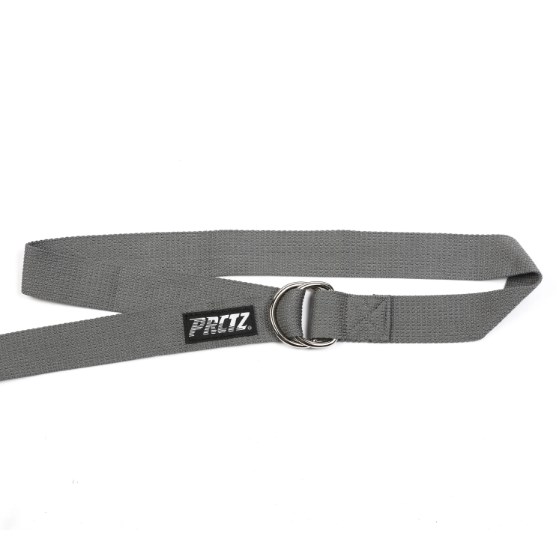 Ремень для йоги с металлическим карабином PRCTZ YOGA STRAP, серый PY7501 557_557