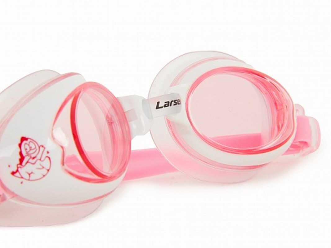 Очки для плавания детские Larsen DR15 розовый 1067_800