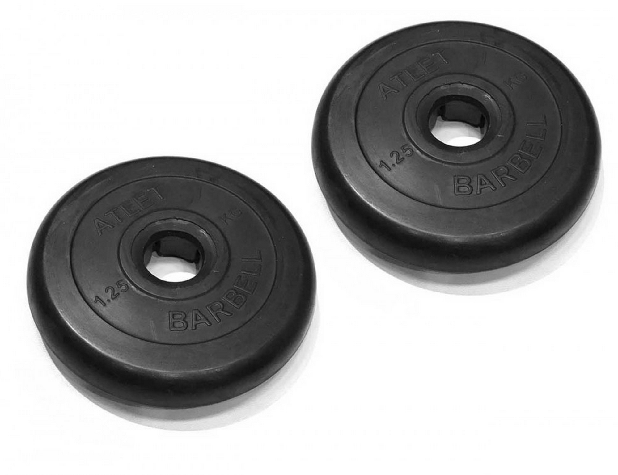 Диски обрезиненные d31 2x1,25кг MB Barbell Atlet MB-AtletB31-1,25 черный 2000_1538