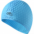 Шапочка для плавания силиконовая Bubble Cap (голубая) Sportex E41545 120_120