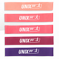 Резинки для фитнеса UnixFit LBU5PCSPK 5 цветов, розовый, сиреневый 120_120