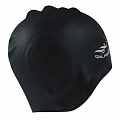 Шапочка для плавания силиконовая анатомическая (черная) Sportex E41551 120_120