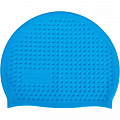 Шапочка для плавания Sportex Big силиконовая массажная, взрослая E42819 голубой 120_120