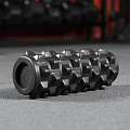 Роллер массажный YouSteel Grid foam roller 330x127мм, черный 120_120