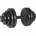 Гантель разборная 30 кг MB Barbell Диски обрезиненные, черный 120_120